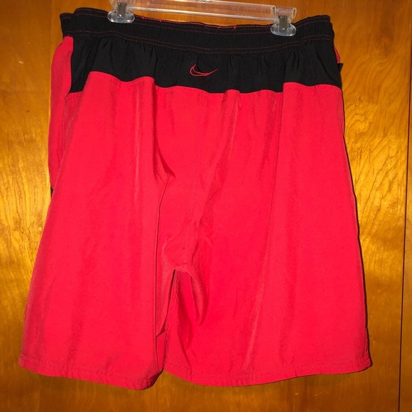 men nike swim trunks red black 3x shorts - Picture 2 of 4